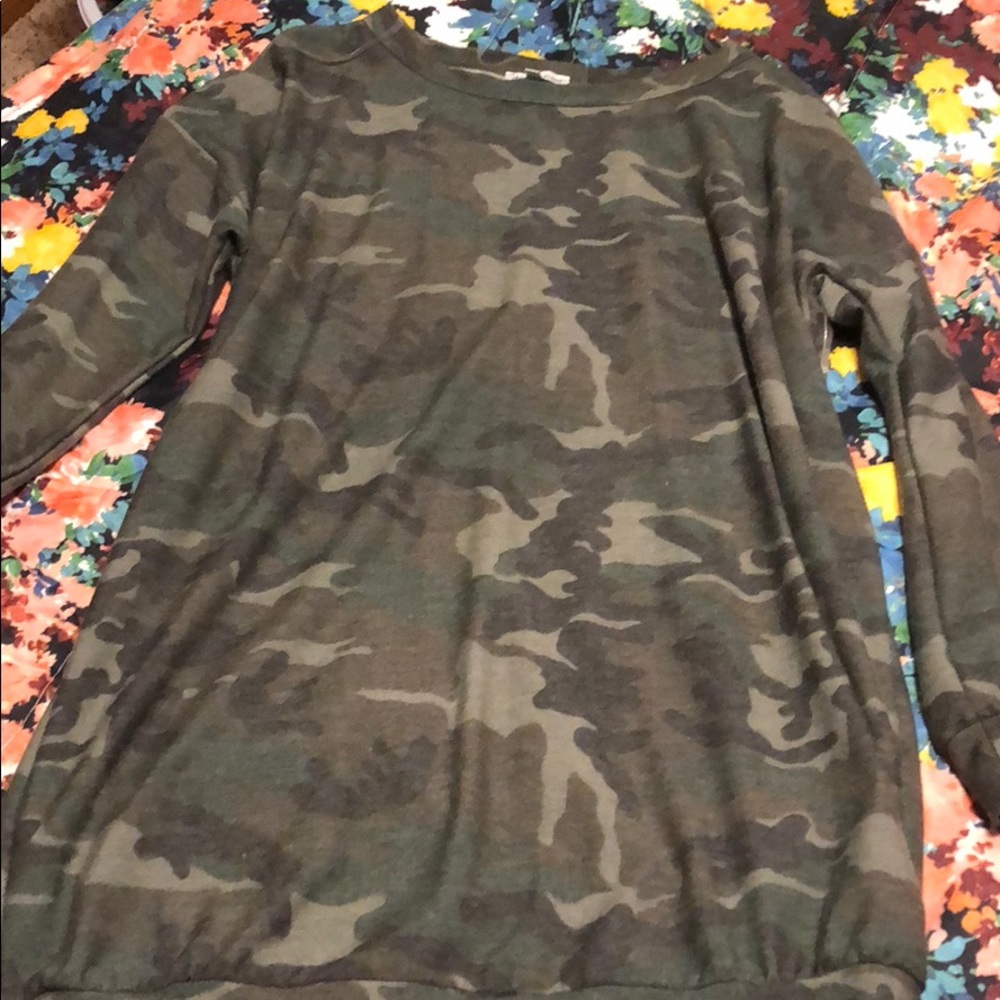 Charlotte Russe camo sweater dress